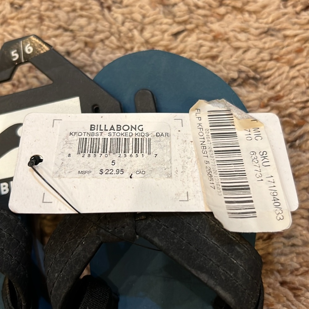 Toddler Billabong Flip Flops - Picture 2 of 7